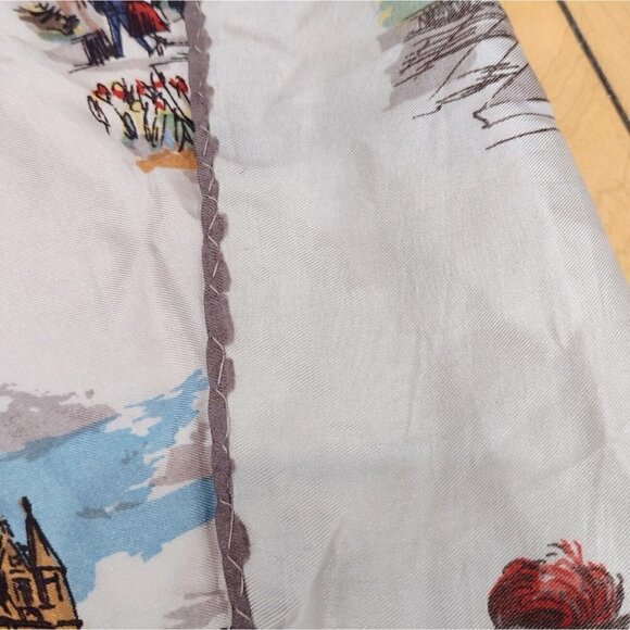 Vintage London Arms Of The City Scarf Buckingham Palace Parliament Big Ben - Picture 8 of 10